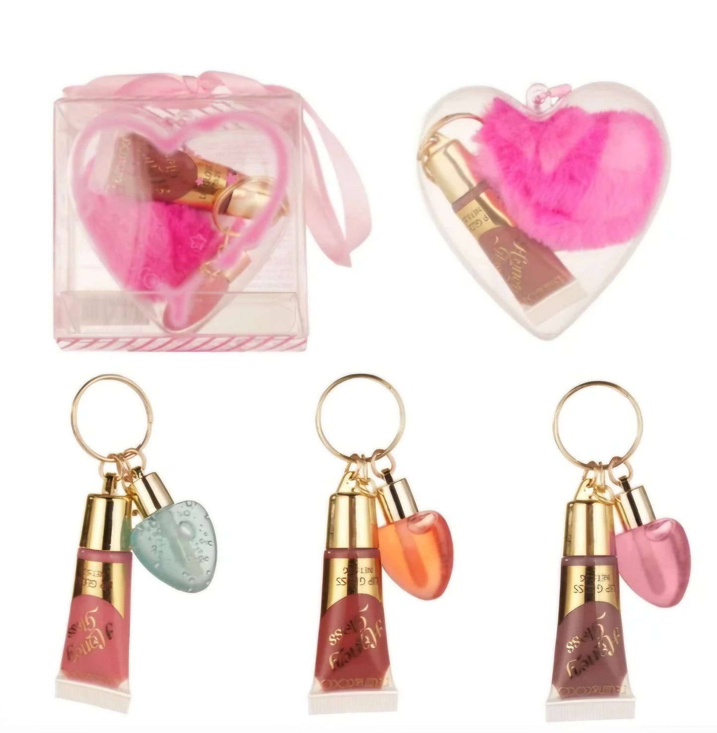 K&C Heart Keychain Lips